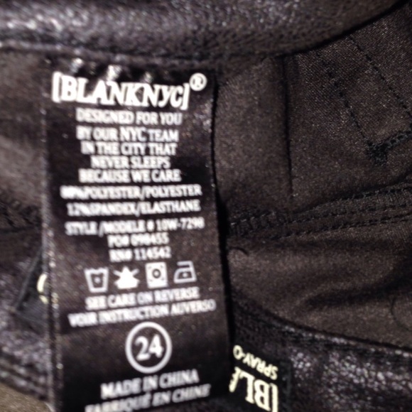 Blank NYC Spray On Skinny Jeans size 24 - Picture 3 of 5